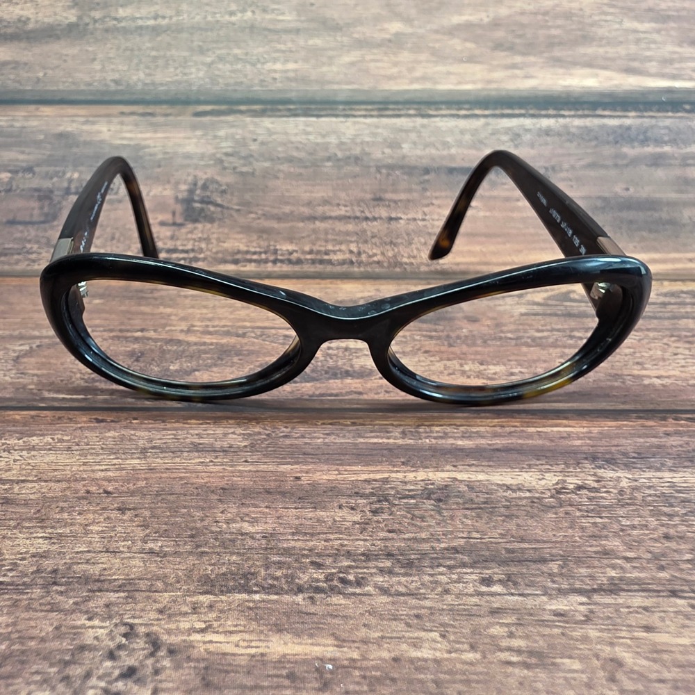 Ralph Lauren RA5001 510/73 Dark Tortoise Silver Oval Eye Glasses 52-18-135